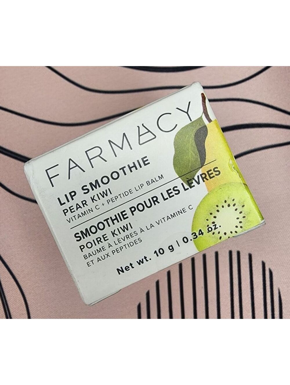 Farmacy Lip Smoothie Pear Kiwi Vitamin C + Peptide Lip Balm 0.34 Oz